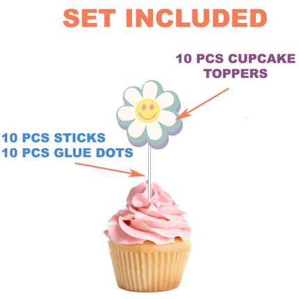 Peace, Love, and Cupcakes - Groovy Cupcake Toppers for a Retro Blast!