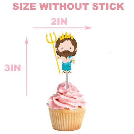 Divine Greek Gods Cupcake Toppers for Mythological Party Themes