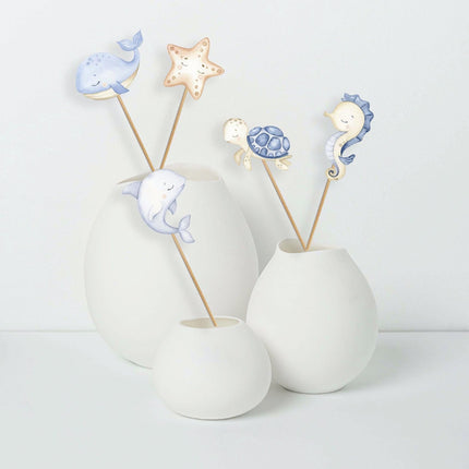 Set of 5 'Under the Sea' Centerpieces – Ideal for Baby Showers and Birthday Parties