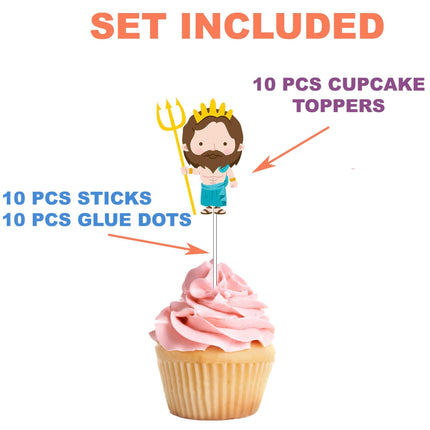 Divine Greek Gods Cupcake Toppers for Mythological Party Themes