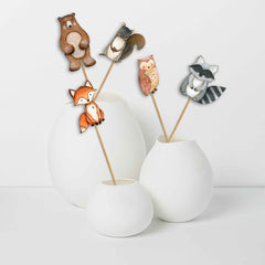 Set of 5 Woodland Animals Centerpieces – Ideal for Baby Showers and Birthday Celebrations