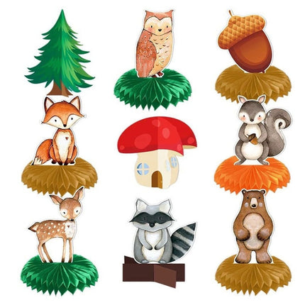 Whimsical Woodland Creatures Honeycomb Decor