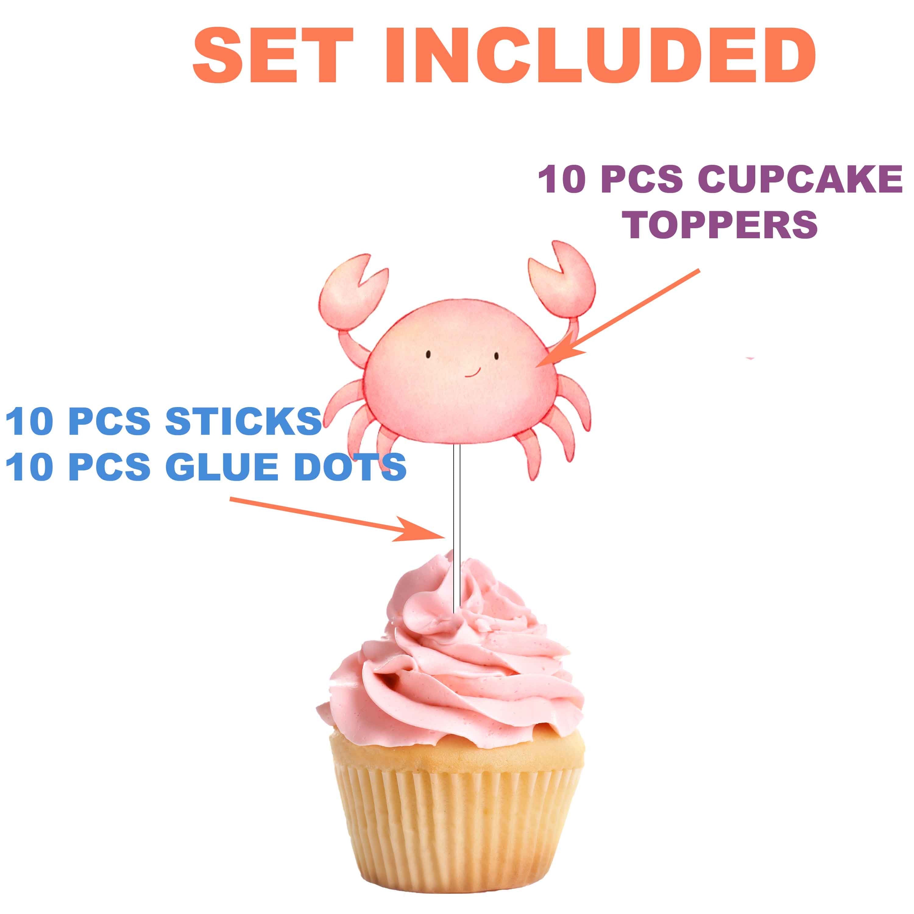 Dive Into Delight with "Under the Sea" Cupcake Toppers - Ocean Adventure for Every Bite