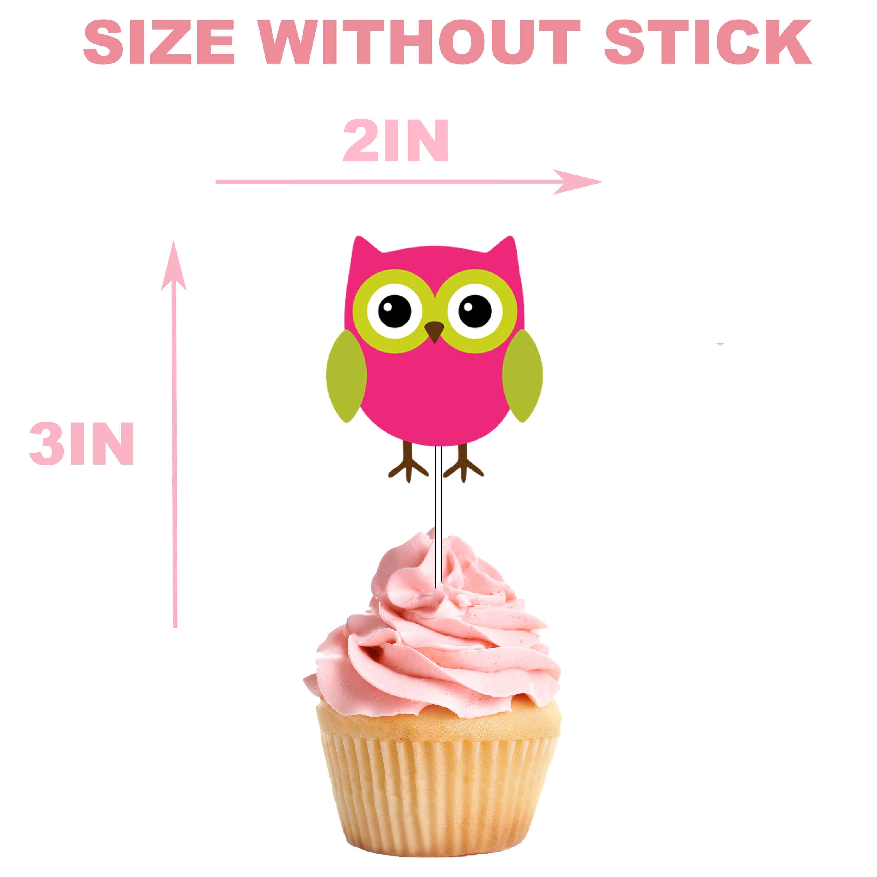 Whimsical Owl Cupcake Toppers - Perfect for Adding a Wise Touch to Your Sweet Celebrations!