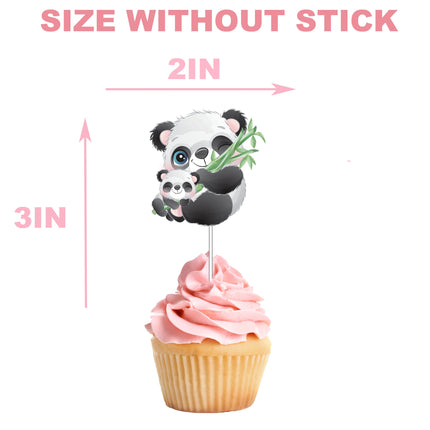 Playful Panda Cupcake Toppers - Add a Dash of Cuteness to Your Celebrations!