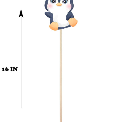 Playful Penguin Centerpieces - Set of 5 Charming Antarctic Friends for Winter Celebrations and Cool Decor