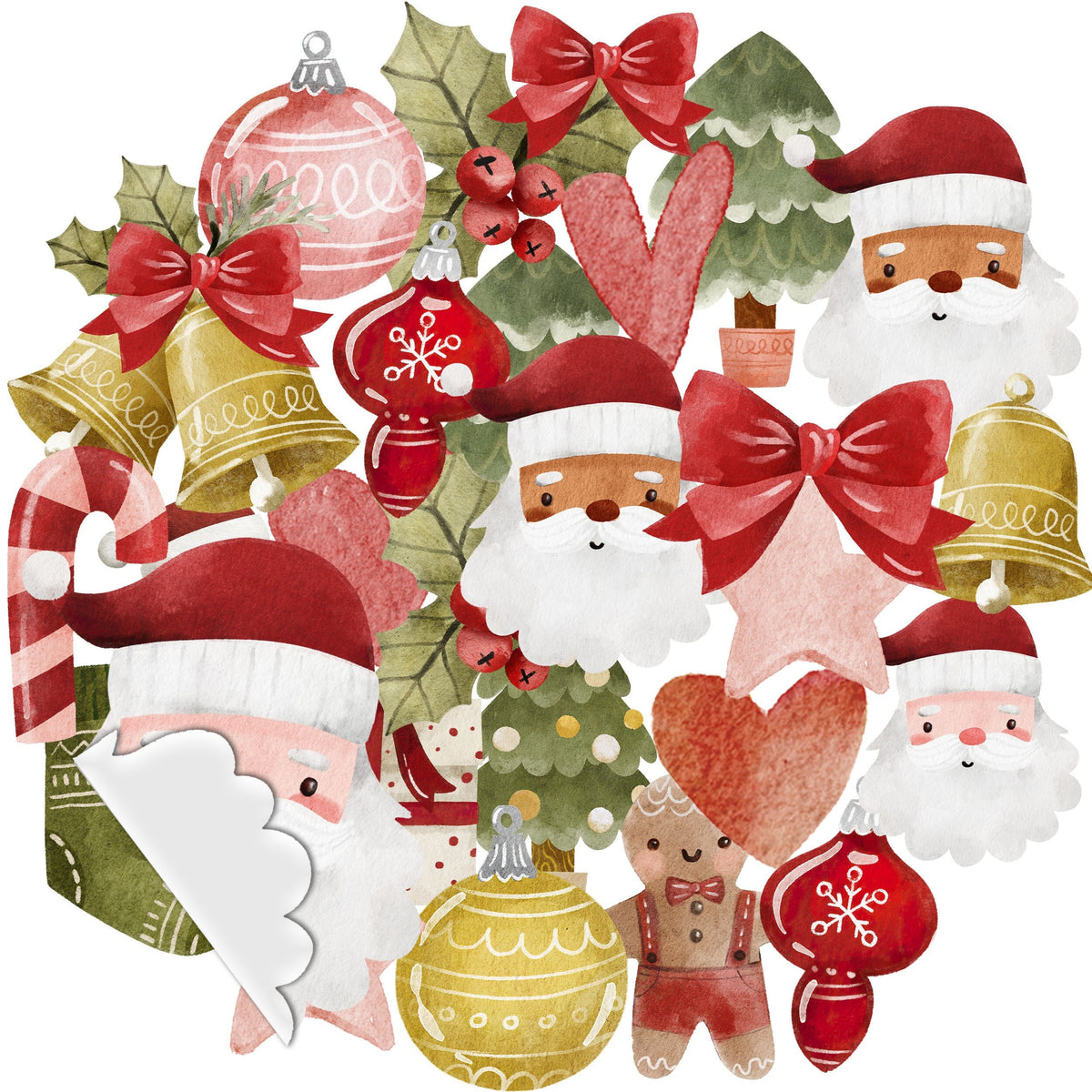 Festive Christmas Stickers Collection