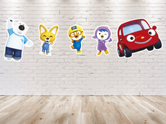 Pororo & Friends Cheerful Party Banner - Perfect for Kids' Birthday Celebrations and Events