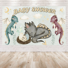 "Dreaming Dragons" Baby Shower Backdrop