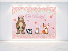 "Oh Baby Woodland" Baby Shower Backdrop