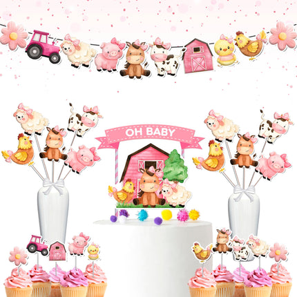 Farm Girl-Themed Baby Shower & Birthday Party Decorations 
