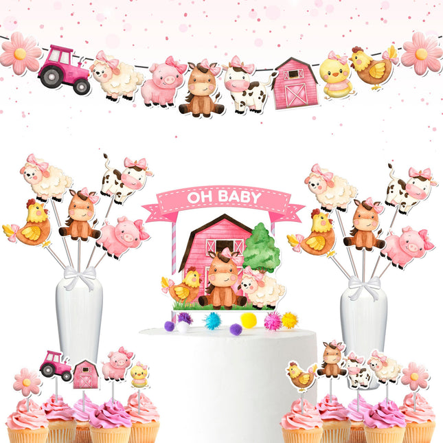 Farm Girl-Themed Baby Shower & Birthday Party Decorations 