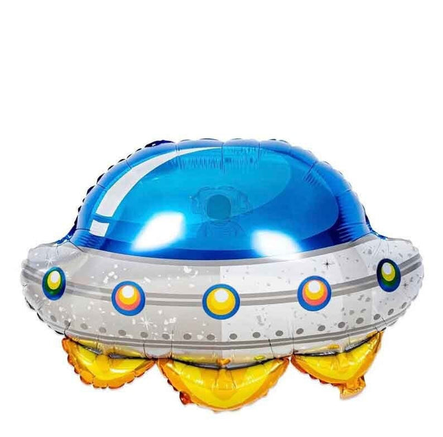 30 Inches Foil UFO Balloon for Birthday Decorations or Baby Shower Space Party Theme Mylar Balloon