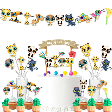 Exotic Jungle Safari Birthday Party Decor Set