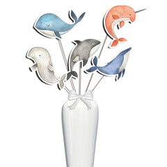 Set of 5 'Under the Sea' Centerpieces – Ideal for Baby Showers and Birthday Parties