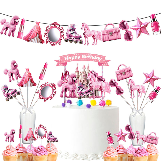 Enchanting Pink Princess Party Decor Set