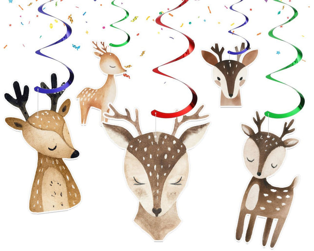 Enchanting Forest Deer Swirl Decorations
