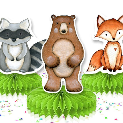 Enchanting Woodland Creatures Honeycomb Decorations