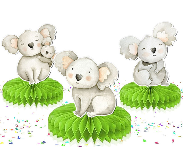 Cuddly Koala Honeycomb Decor Set