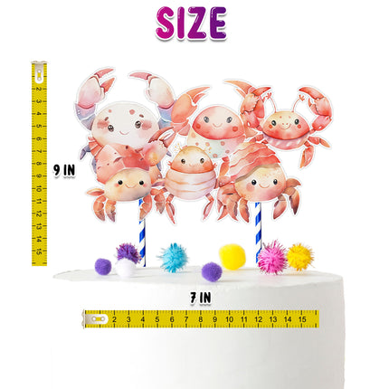 Charming Crabs Cake Topper – Perfect for Baby Showers and Birthday Parties