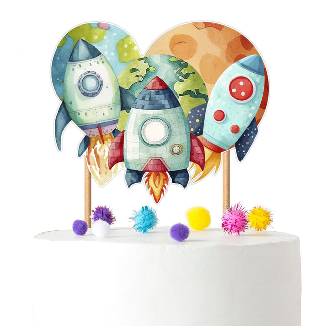 Exciting Rockets Cake Topper – Perfect for Baby Showers and Birthday Celebrations