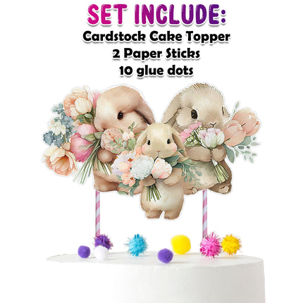 Adorable Little Bunny Cake Topper – Ideal for Baby Showers and Birthday Celebrations