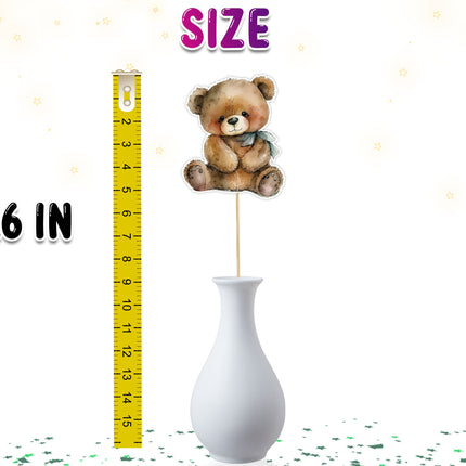 Set of 5 Bear Centerpieces – Perfect for Baby Showers and Birthday Parties