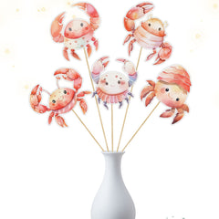 Set of 5 Crab Centerpieces – Perfect for Baby Showers and Birthday Parties