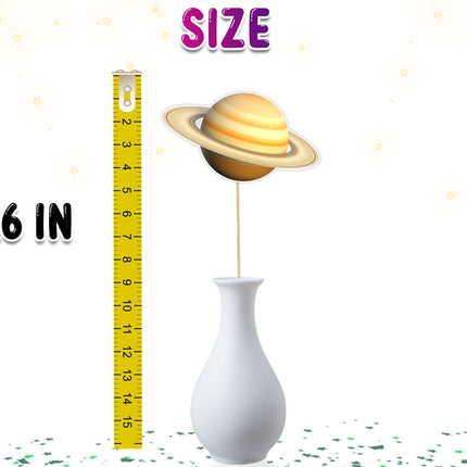 Set of 5 Planet Centerpieces for Space-Themed Party Decor