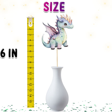 Set of 5 Pink Dragon Centerpieces for Fantasy Party Decor