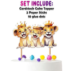 Majestic Lion Cake Topper – Perfect for Baby Showers and Birthday Celebrations