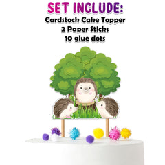 Charming Hedgehog Cake Topper – Perfect for Baby Showers and Birthday Parties
