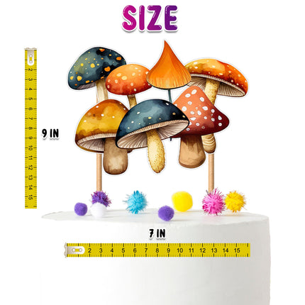 Enchanting Forest Mushroom Cake Topper – Perfect for Baby Showers and Birthday Parties