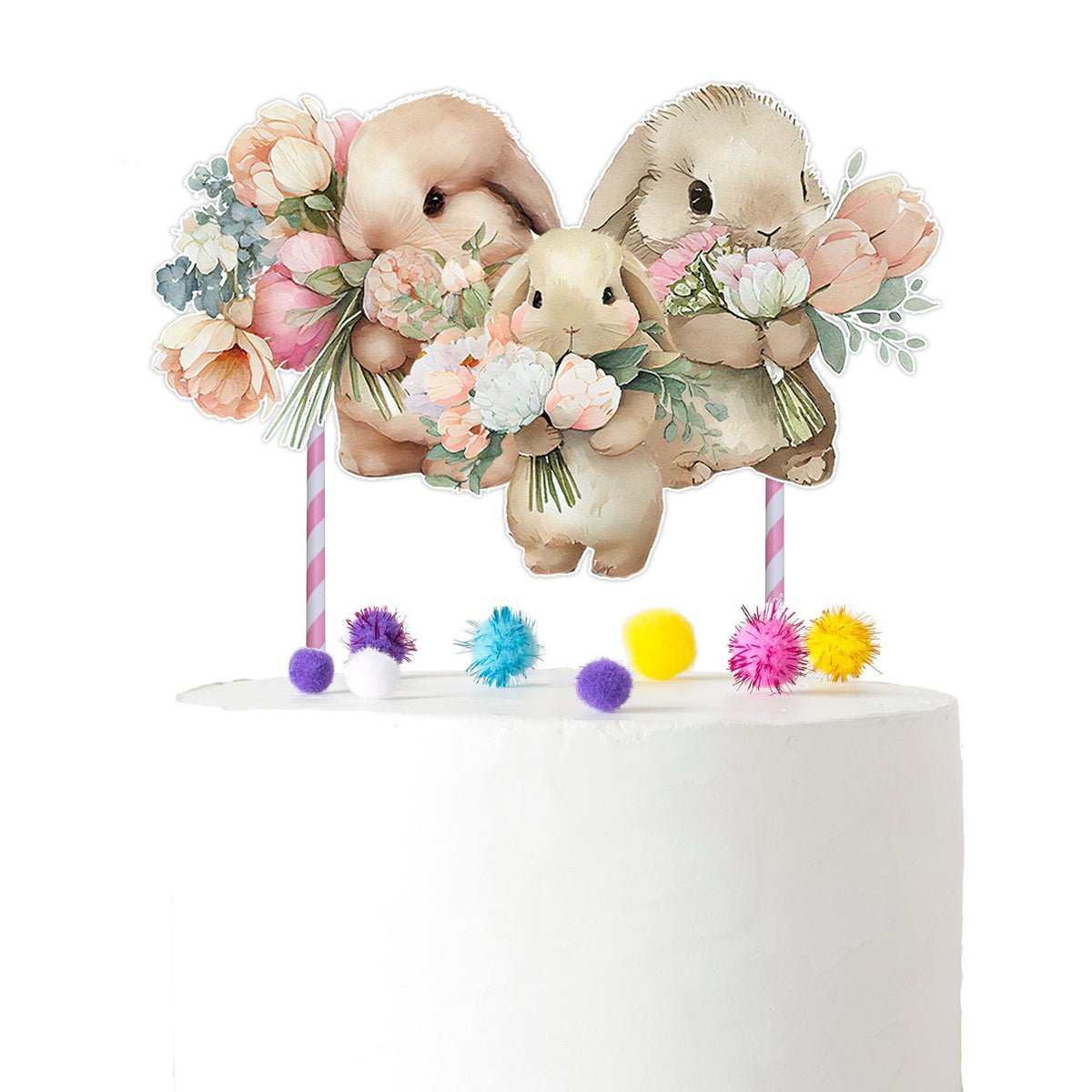 Adorable Little Bunny Cake Topper – Ideal for Baby Showers and Birthday Celebrations