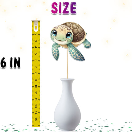 Set of 5 Sea Turtle Centerpieces – Ideal for Baby Showers and Birthday Celebrations