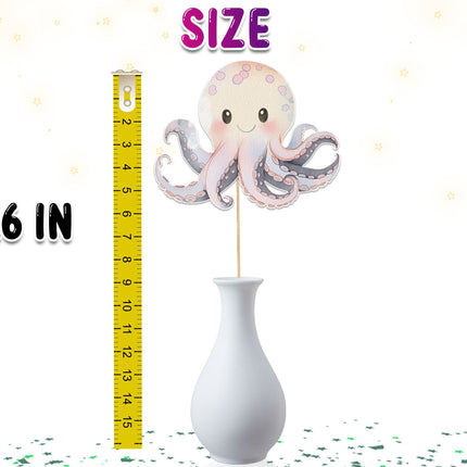Set of 5 Octopus Centerpieces – Ideal for Baby Showers and Birthday Parties