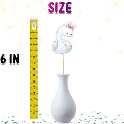 Set of 5 Swan Centerpieces for Elegant Party Decor