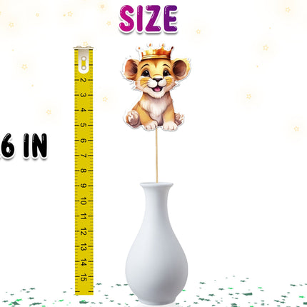 5-Piece Lion Centerpiece  - Perfect for Birthday and Baby Shower Decorations