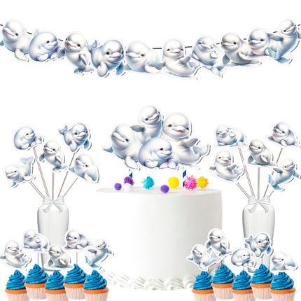 Beluga Whale Party Decor Set 