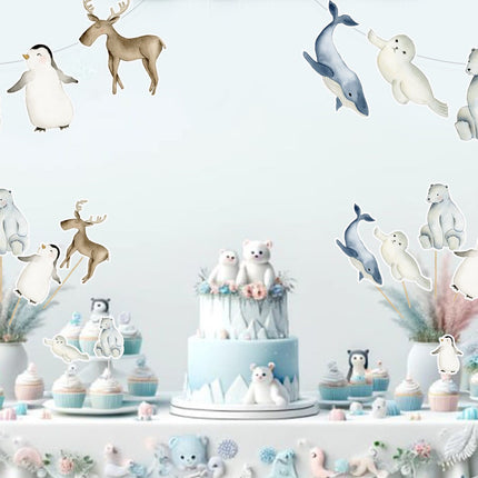 Arctic Animals Thank You Stickers - Set of 12 | Perfect for Birthday and Baby Shower Gratitude