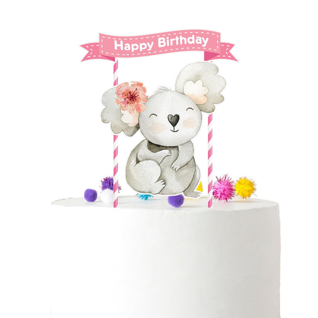 Cuddly Koala - Adorable Koala Cake Topper for Happy Birthdays