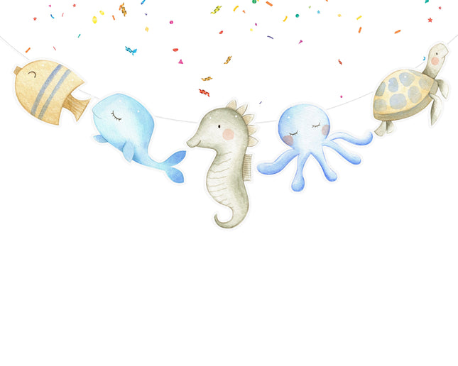 Ocean Parade - Charming Under the Sea Cartoon Banner