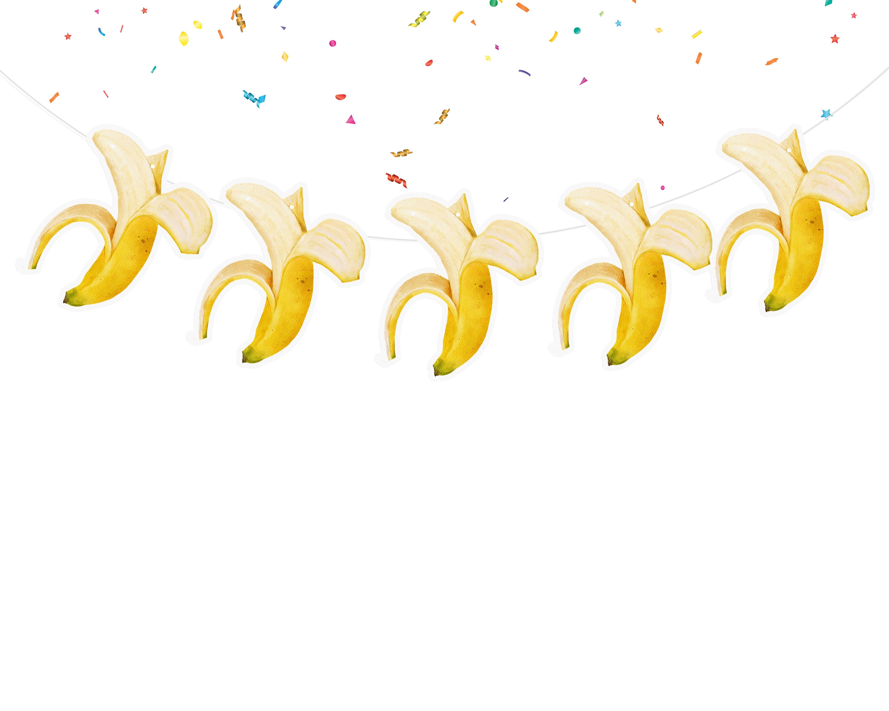 Bunch of Fun - Playful Banana Cartoon Banner for Parties and Decor