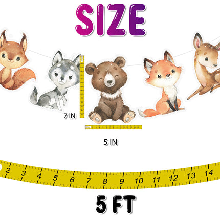 Forest Friends - Adorable Woodland Animals Cartoon Banner