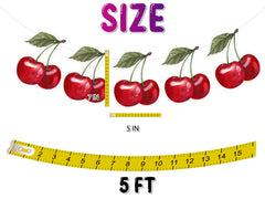 Juicy Cherry Cartoon Banner for Sweet Celebrations and Summer Party Decor