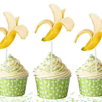 Banana Cupcake Toppers - Add a Bunch of Fun to Your Party Treats