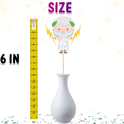 Divine Greek Gods Centerpieces - Set of 5 Mythological Figures for Themed Parties and Educational Decor