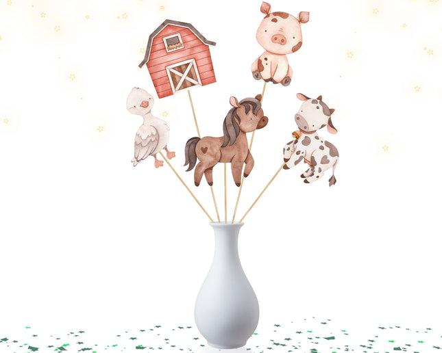 Handcrafted Farm Animal Centerpieces 