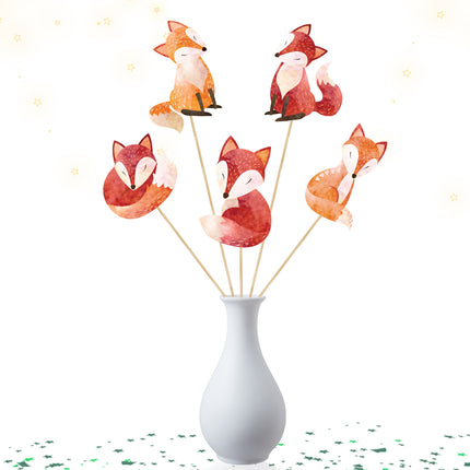 Whimsical Fox Table Centerpieces