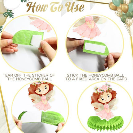 Enchanted 5-Piece Fairy Honeycomb Decoration Set